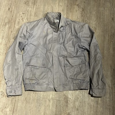 【希少】Yves Saint Laurent グレー ジャンパー Vintage 1980s Yves Saint Laurent Cotton Bomber Jacket Men's M Made