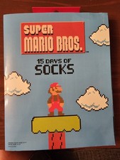 Super Mario Bros 15 Days of Socks Unisex Ankle Sock Size 9-11