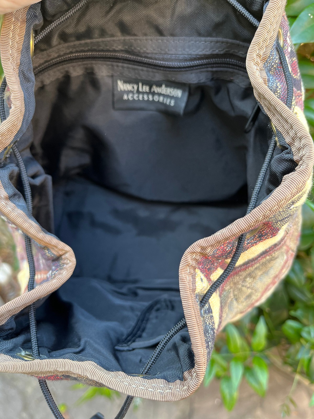 Nancy Lee Anderson Accessories Small Elephant Deer Tapestry Backpack - 9" x 8.5" thumbnail 8