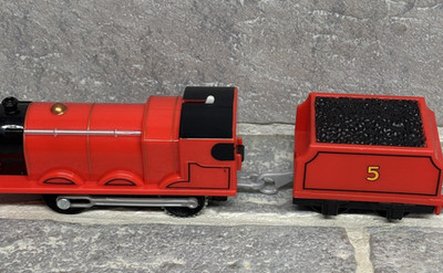 Trackmaster James Engine/Tender 5 2013 Thomas Friends Tested&Works Red Motorized