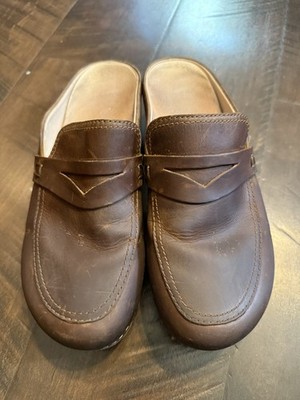 Dansko Women s Bel Oiled Pull Up Brown Clogs Size 40