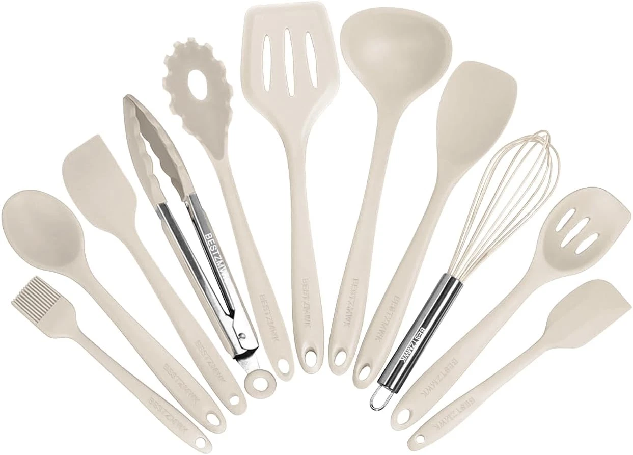 Kitchen Utensil Set - 11 Cooking Utensils - Colorful Silicone Kitchen Utensils -