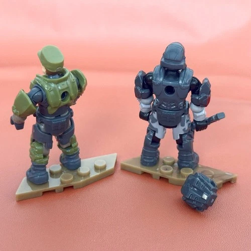 2pcs Mega Bloks Construx Halo Universe UNSC SGT Marcus Stacker & Spartan Figures - Picture 2 of 6