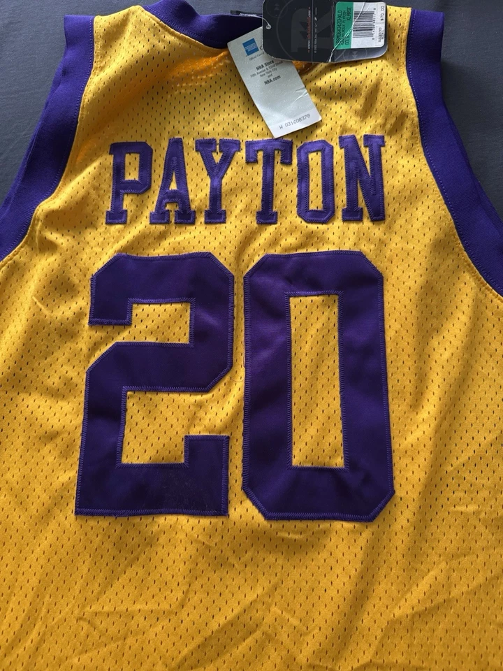 Camiseta Nike Rewind Edition nueva con etiquetas XL Gary Payton cosida de Los Angeles Lakers Foto 2 de 4