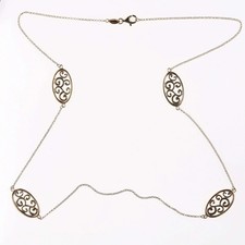 Charles Garnier Sterling Vermeil necklace