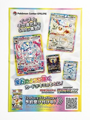Pokémon Prismatic Evolutions/Terastal Fest ex Promo Faltblatt Poster