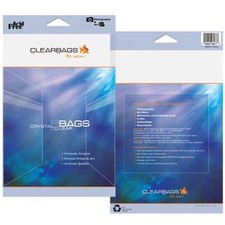 ClearBags 8.43x10.25" Crystal Clear Protective Storage Bags with Flap, 25-Pack