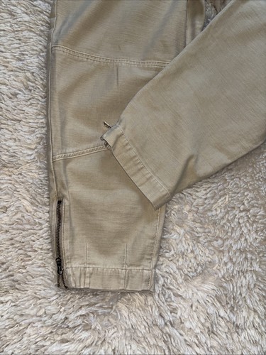 FRAME Barrel Jean Pants Sz 30 High Waist Utility Khaki Zip Pockets & Ankle NICE! - Picture 8 of 11