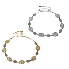 Exotic Bohemian Metal Waist Chain Fashion Accessory for Festivals and Parties