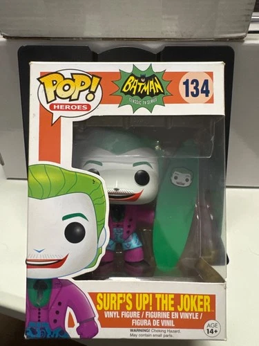 Funko Pop! Joker - Batman Classic TV 1966 Surf's Up #134 Vaulted NIB MINT Cond.