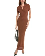 Ser.O.Ya Beacon Midi Dress Women's Brown S