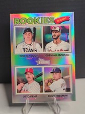 Seymour/Jackson/Kemp/Freeman RCs 2026 Topps Heritage Chrome Refractor Card #377