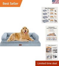 Spacious Orthopedic Dog Bed with Washable Cover - Perfect for Extra Large Dogs