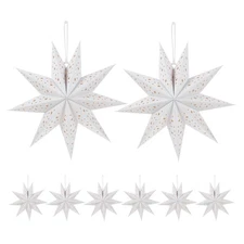  8 Pcs Paper Stars Lantern Hanging Lanterns Lampshade Origami Pendant