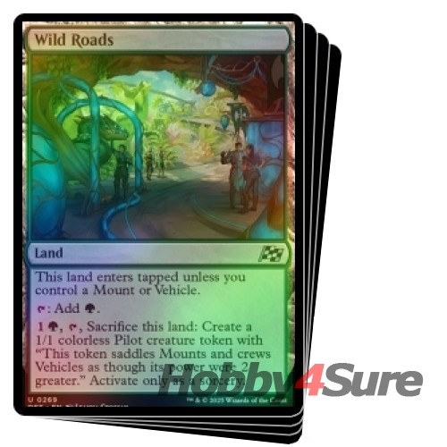 Foil Wild Roads X4 M/NM Magic: The Gathering MTG Aetherdrift