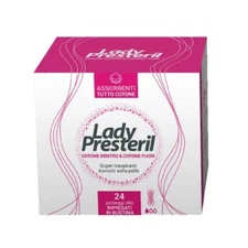 Lady Presteril Cotton Power Biodegradable Panty Liners 24 Pieces