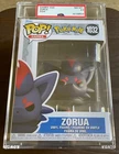 New FUNKO POP! Games POKEMON "ZORUA" #1032  PSA Grade NM-MINT+8.5 "Dark Type"
