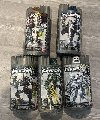 RARE Bionicle  Piraka Set of 5 : 8900, 8902, 8903, 8904, & 8905 - NEVER USED
