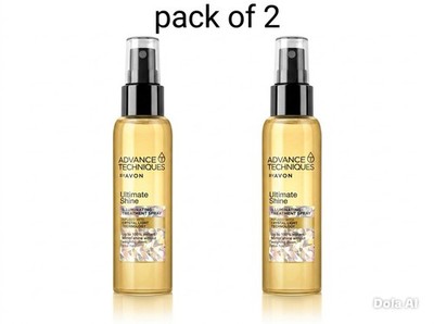 2 x Avon Advance Techniques Ultimate Shine Illuminating Treatment Spray - 100ml