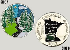 Minnesota Geocaching 2017 All Year Challenge Coin 3 E