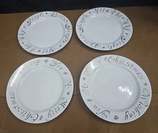 Christmas Plates. Set Of 4 - 10" Dinner  By Rosana
