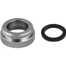 Plumb Pak PP800-61LF Faucet Aerator Adapter, 3/4-27 x 55/64-27 in, Female x Male