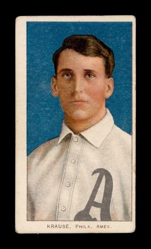 1909-11 T206 Set-Break Harry Krause Piedmont VG-VGEX (crease) *GMCARDS*