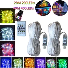 20-40M Smart Rainbow LED Permanent Outdoor Lights USB Bluetooth APP Control Kit
