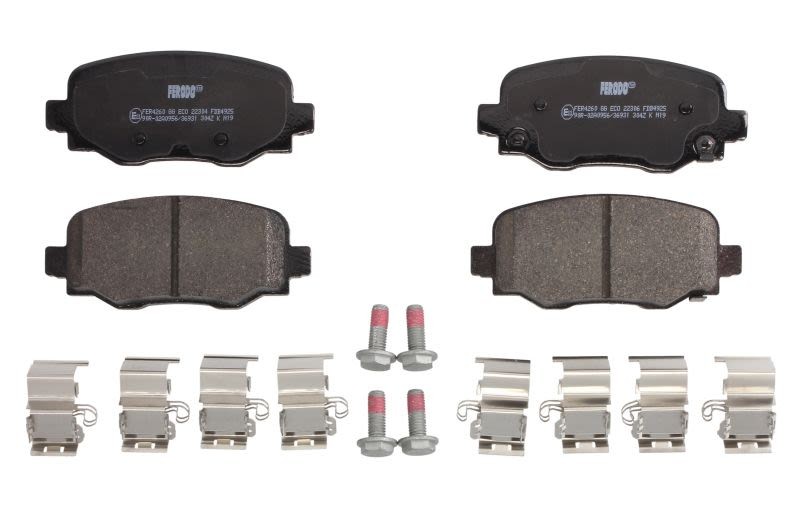 Plaquettes de frein avant FERODO FDB4925 pour entretien et révision Fiat 500X 1.4
