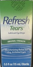 Refresh Tears Eye Drops Moisturizing Lubricant Bottle 0.5oz 15 ml Exp 3/27