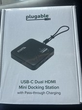 plugable USB-C Dual HDMI Mini Docking Station...