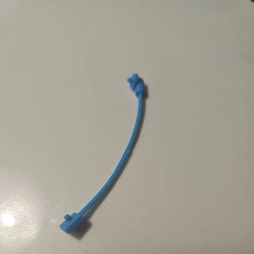 1989 TMNT Ninja Turtles Sewer Lair Playset Connector Tv Cable Part Vintage blue