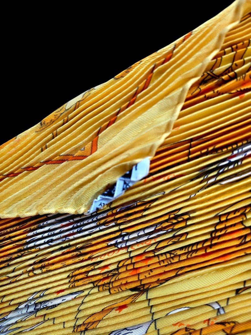 Hermes Pleated Scarf Constellation Pattern Hemisp… - image 10