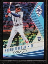 2018 Panini Chronicles Phoenix Carolina Blue Prizm 12/50 Ronald Acuna Jr #21 2x6