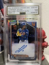Luisangel Acuna  2024 Bowman Chrome Mega Box BMA-LA Mojo Mets White Sox