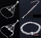 Bracelets with Ring Rhinestone Jewelry Rhinestone Bracelet Rhinestone Bridal Jewelry Bracelet Ring