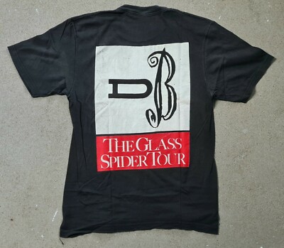 ミュージシャン DAVID BOWIE Glass Spider Tour Tee 1987s Original vintage 1987 David Bowie Glass Spider Tour Shirt