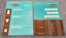 CARRIER  2 catalogs Asbestos History Refrigeration Air Conditioning Heating HVAC