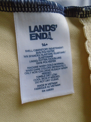 Lands' End Girls Skirted One Piece Swimsuit Size 14 - Picture 3 of 14
