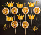 NEW! Lion art cupcake topper handmade.NEW! 