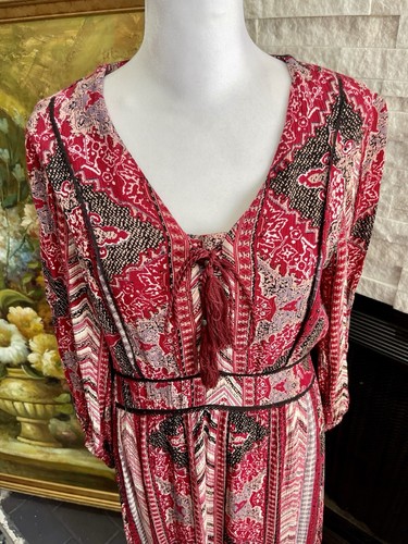 Reba Red South Western Yellowstone Dress Size Small Beth Dutton - Picture 3 of 13