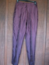 UK 6 US 2 New ASOS Women Polyester Tailored Cigarette Trousers Pants Claret