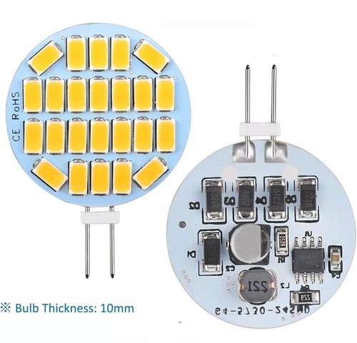 12x G4 LED Lampe DC Warmweiß 3W Leuchtmittel Kleine Birne Stecksockel Seitlich - Bild 12 von 21