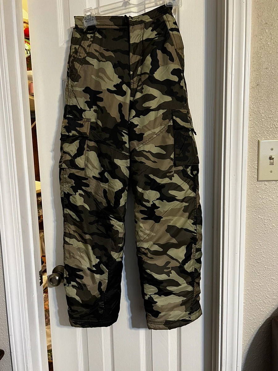 Boys Ski Camo Pants Athletic Works Size L 12 14 Hunting or skinning