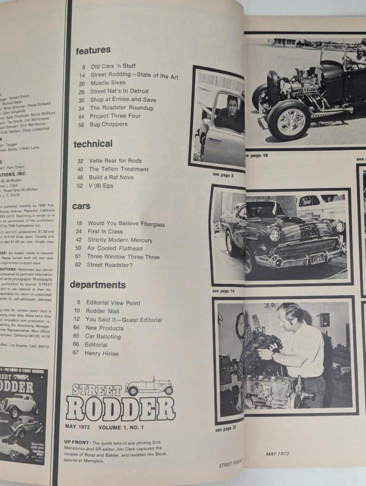 Street Rodder Magazine May 1972 Vol 1 No 1 eBay