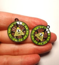 Lot 50 PCS cartoon Enamel Charms Metal Pendants DIY earring Jewelry