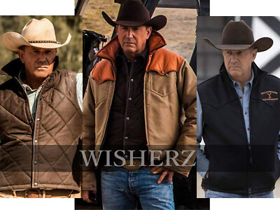 #ad Yellowstone Jacket Kevin Costner John Dutton yellowstone Cotton Vest amp; Jacket $59.00