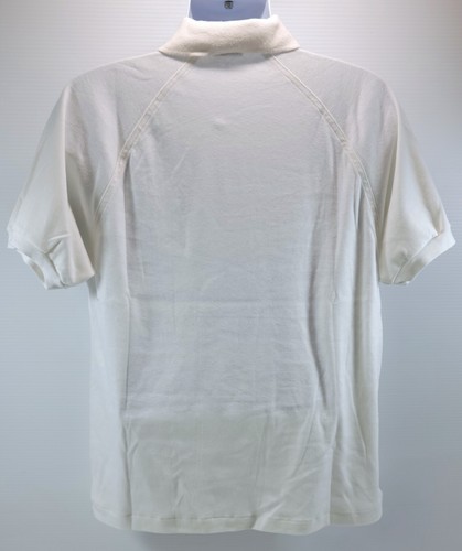 MA) Vintage Men's Monogram Golf Crest White Short Sleeve Polo Shirt 'C' 'B' XXL - Picture 6 of 10