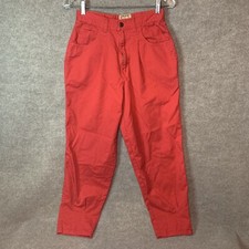 Vintage 80s 90s Pants 9 25x26 High Waisted Ankle Tapered Mom Retro Hip Hop