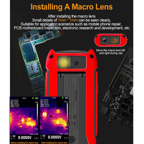 Thermal Imager IR Camera Multimeter 256*192 3.5Inch Screen Voltmeter USB PC 2IPB - Picture 4 of 19